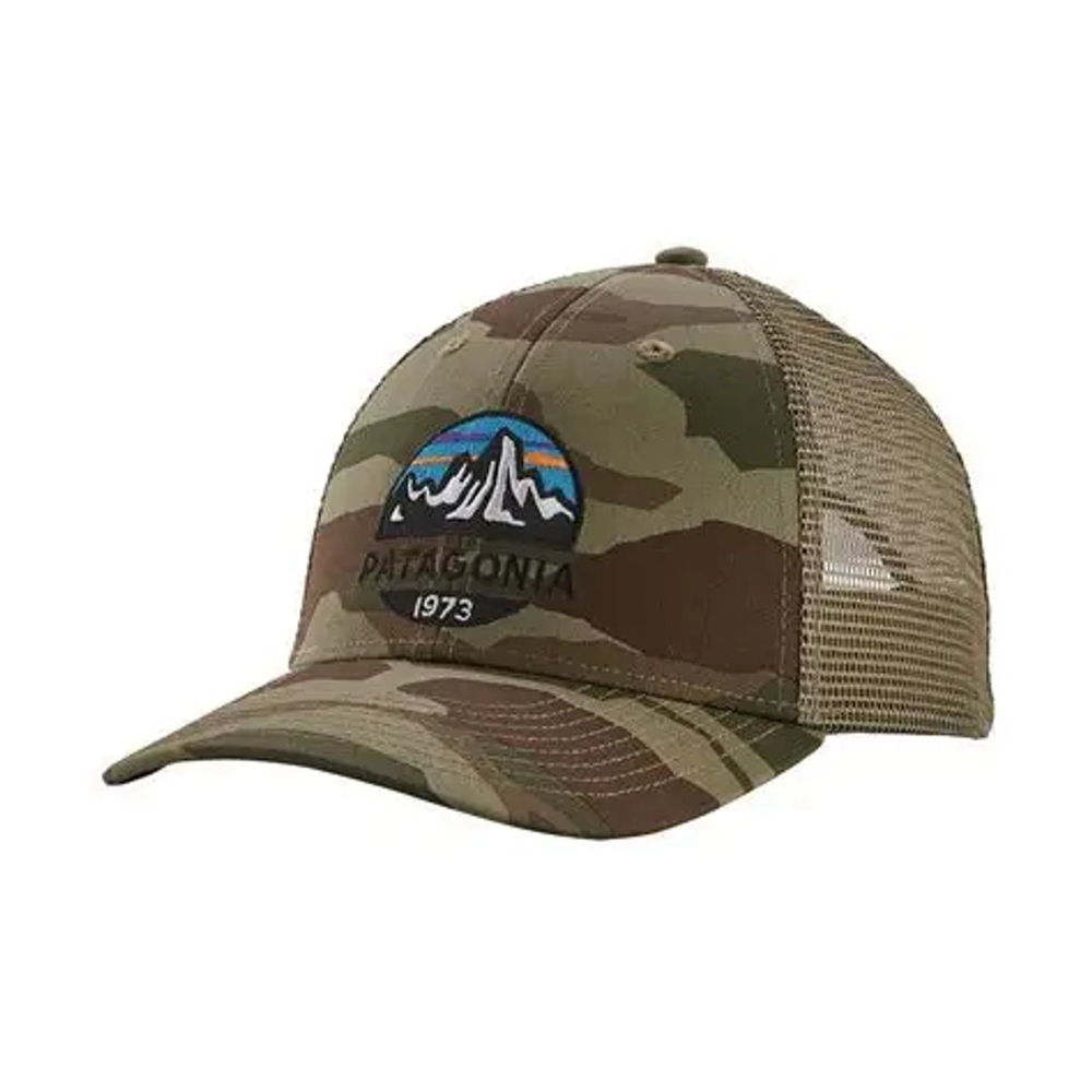 Patagonia Fitz Roy Scope LoPro Trucker Hat Bear Witness Camo